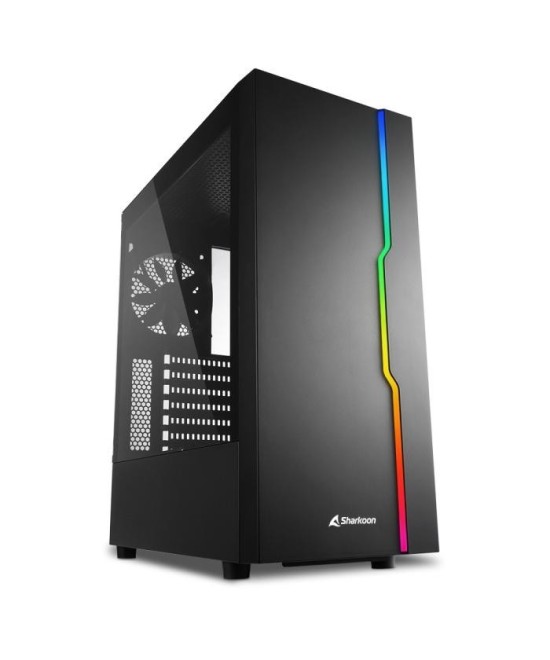 (RICONDIZIONATO) CASE GAMING RGB SLIDER BLACK ATX VETRO TEMPERATO - NE