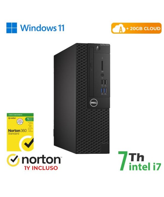 PC DELL OPTIPLEX 3050-7050 SFF INTEL CORE I7-7 GEN 8GB 256GB SSD WINDO