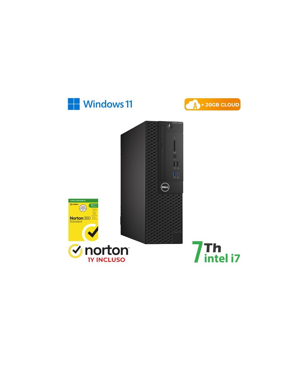 PC DELL OPTIPLEX 3050-7050 SFF INTEL CORE I7-7 GEN 8GB 256GB SSD WINDO