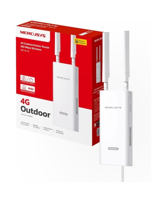 ROUTER WIFI 4G 300 MBPS OUTDOOR/INDOOR (MB118-4G)