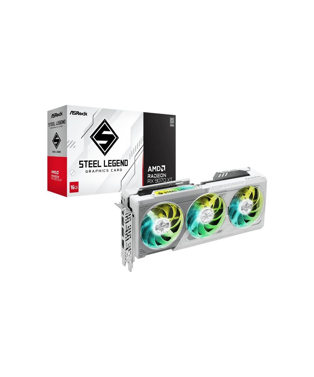 SCHEDA VIDEO RADEON RX9070 XT STEEL LEGEND 16 GB (90-GA5DZZ-00UANF)