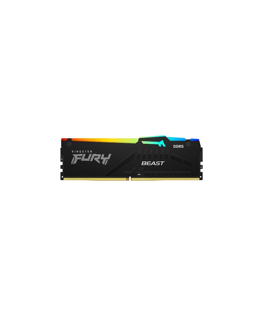 MEMORIA DDR5 16 GB FURY BEAST RGB PC5200 MHZ (1X16) (KF552C40BBA-16)