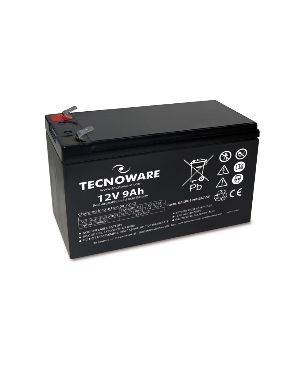 BATTERIA AL PIOMBO 12V 9AH 6.3MM LONG LIFE (EACPE12V09ATWL)